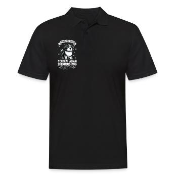 Central Asian Ovcharka Mama - Men's Polo Shirt - black - Front - Kai (181cm)