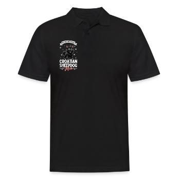 Maman berger croate - Polo Homme - noir - Devant - Kai (181cm)