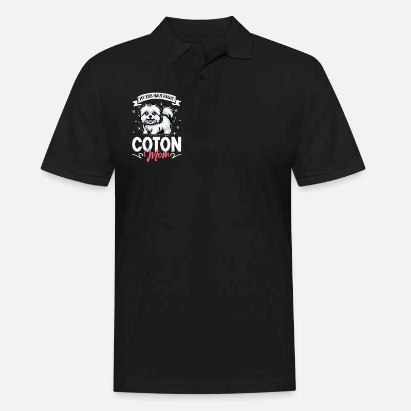 Coton de Tulear Mama - Men's Polo Shirt - black