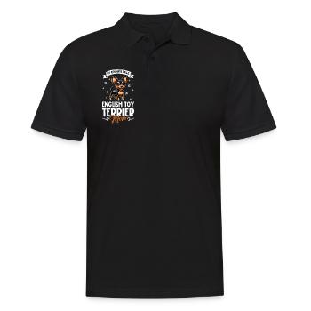 Anglais Toy Terrier Mama - Polo Homme - noir - Devant - Kai (181cm)