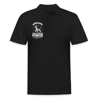 German Shorthair Mom - Men's Polo Shirt - black - Front - Kai (181cm)