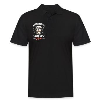 Havaneser Mama - Männer Poloshirt - Schwarz - Vorne - Kai (181cm)