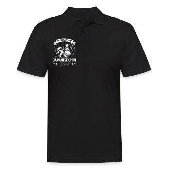 Japan Chin Mama - Men's Polo Shirt - black - Front - Kai (181cm)