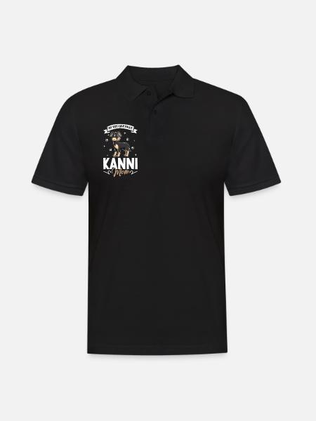Kanni Mama - Männer Poloshirt - Schwarz