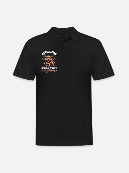 Norfolk Terrier Mama - Männer Poloshirt - Schwarz