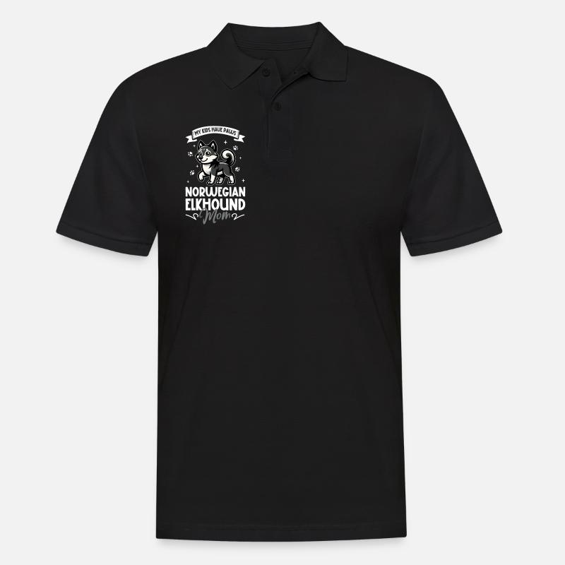 Maman lémane norvégienne - Polo Homme - noir