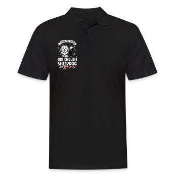 Bobtail Mom - Men's Polo Shirt - black - Front - Kai (181cm)