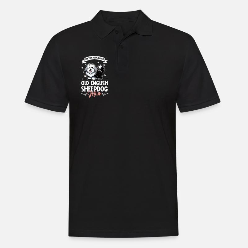 Bobtail Mama - Männer Poloshirt - Schwarz