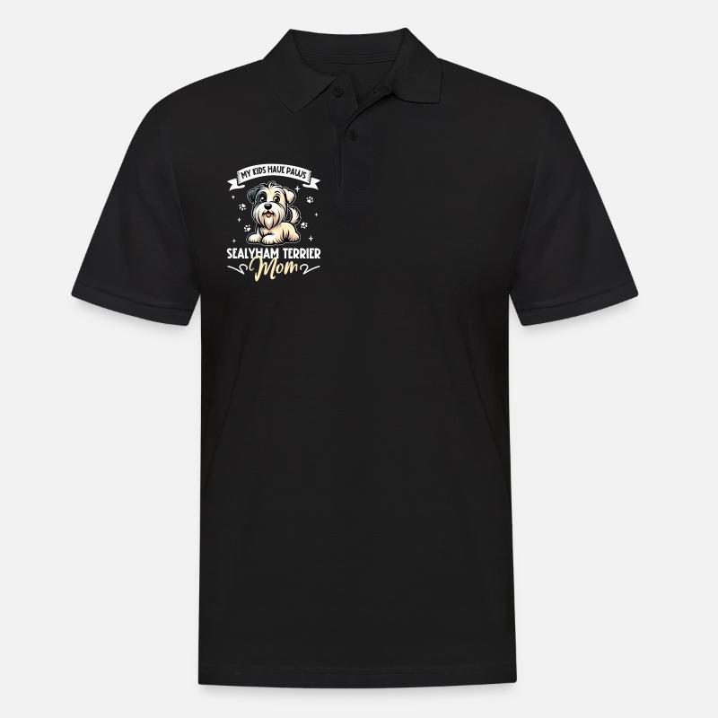 Sealyham Terrier Mama - Männer Poloshirt - Schwarz