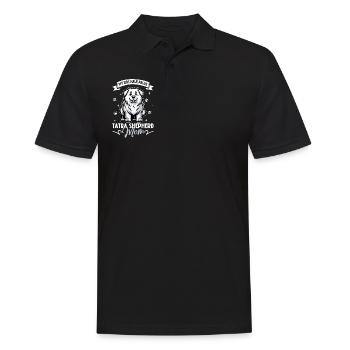 Polski Owczarek Podhalanski Mama - Männer Poloshirt - Schwarz - Vorne - Kai (181cm)