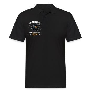 Tibetan Mastiff Mom - Men's Polo Shirt - black - Front - Kai (181cm)