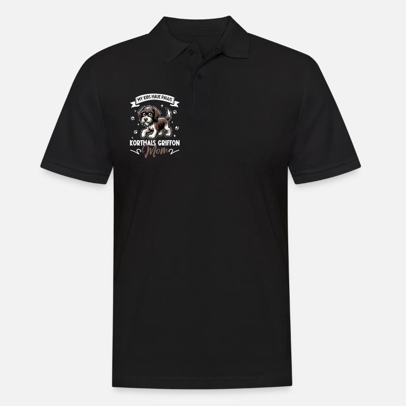 La mère de Griffon Korthal - Polo Homme - noir
