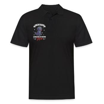 Maman labrador retriever - Polo Homme - noir - Devant - Kai (181cm)