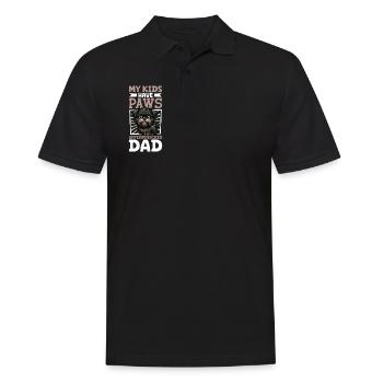 Affenpinscher Papa - Polo Homme - noir - Devant - Kai (181cm)