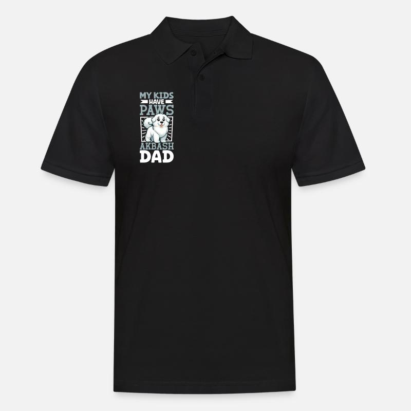 Akbas Papa - Männer Poloshirt - Schwarz