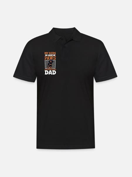 Black and Tan Coonhound Dad - Men's Polo Shirt - black