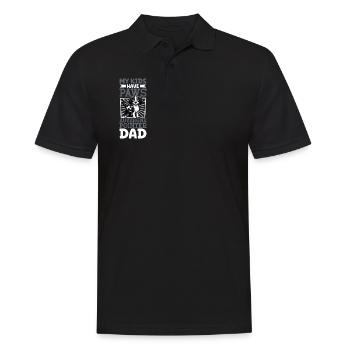Braque d'Auvergne Papa - Männer Poloshirt - Schwarz - Vorne - Kai (181cm)