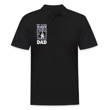 Landseer Papa - Polo Homme - noir - Devant - Kai (181cm)