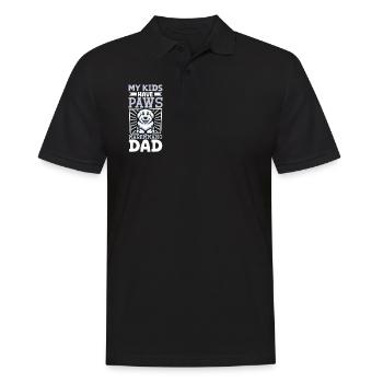 Maremma-Abruzzo Shepherd Dad - Men's Polo Shirt - black - Front - Kai (181cm)