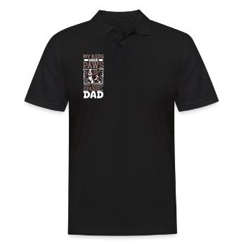 Epagneul de Pont-Audemer Papa - Polo Homme - noir - Devant - Kai (181cm)