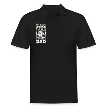 Samoyed Dad - Men's Polo Shirt - black - Front - Kai (181cm)