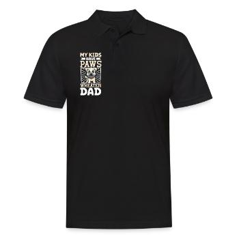 Irish Soft Coated Wheaten Terrier Dad - Men's Polo Shirt - black - Front - Kai (181cm)