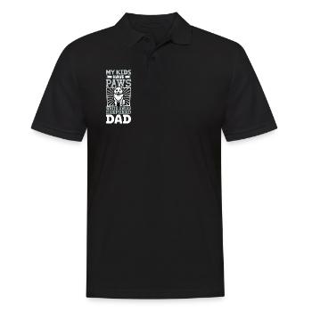 Berger Blanc Suisse Papa - Men's Polo Shirt - black - Front - Kai (181cm)