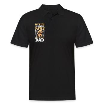 Labradoodle Dad - Men's Polo Shirt - black - Front - Kai (181cm)