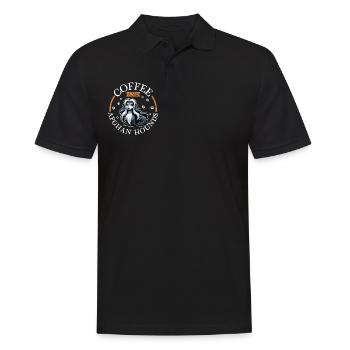Coffee and coffee - Men's Polo Shirt - black - Front - Kai (181cm)