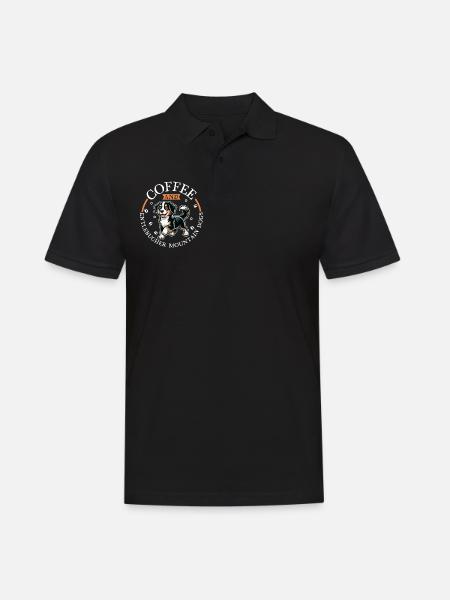 Café et bouvier Entlebucher - Polo Homme - noir