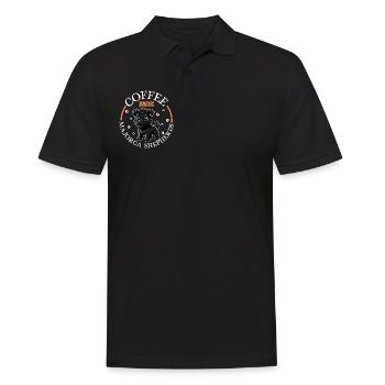 Kaffee und Ca de bestiar - Männer Poloshirt - Schwarz - Vorne - Kai (181cm)