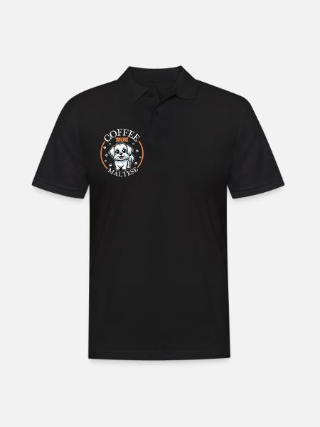 Coffee and Malteser - Men's Polo Shirt - black