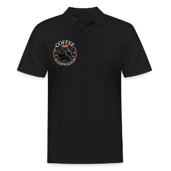 Kaffee und Schipperke - Männer Poloshirt - Schwarz - Vorne - Kai (181cm)