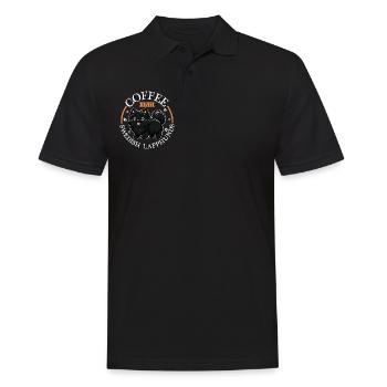 Café et Laponie suédoise - Polo Homme - noir - Devant - Kai (181cm)
