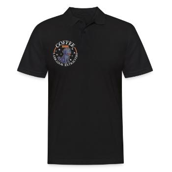 Coffee et Labrador Retriever - Polo Homme - noir - Devant - Kai (181cm)