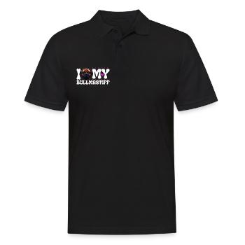 J'adore mon Bullmastiff - Polo Homme - noir - Devant - Kai (181cm)