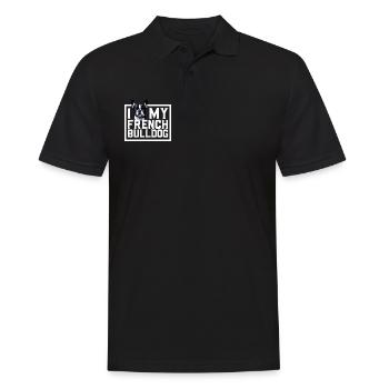 J'adore mon bouledogue français - Polo Homme - noir - Devant - Kai (181cm)