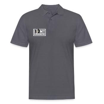 J’adore mon bichon havanais - Polo Homme - charbon - Devant - Nico (186cm)
