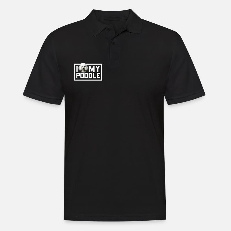 J’adore mon caniche - Polo Homme - noir