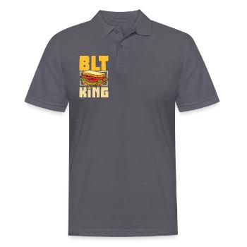 BLT King - Männer Poloshirt - Anthrazit - Vorne - Nico (186cm)