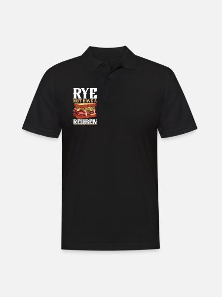 Why not a Reuben - Men's Polo Shirt - black