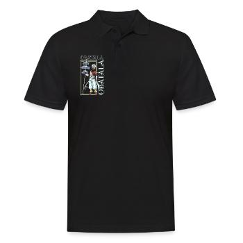Yoruba Gott - Obatala - Männer Poloshirt - Schwarz - Vorne - Kai (181cm)