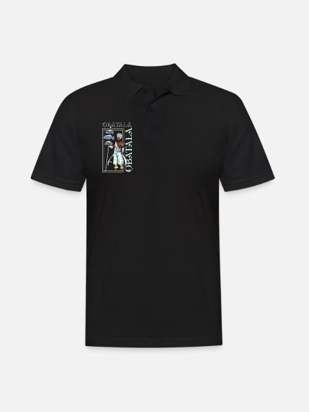Yoruba God - Obatala - Men's Polo Shirt - black