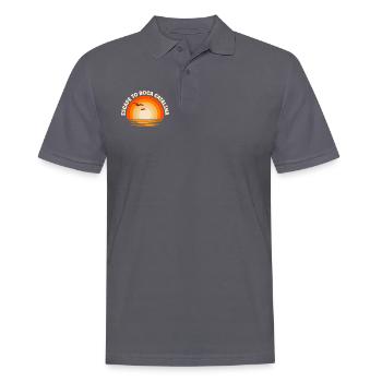 Ich fliehe nach Boca Catalina - Männer Poloshirt - Anthrazit - Vorne - Nico (186cm)