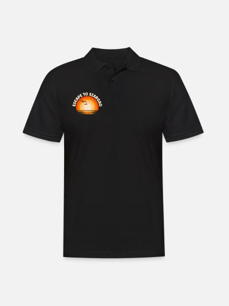 I'm fleeing to Siargao - Men's Polo Shirt - black