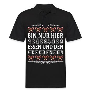 Fröhliche Weihnachten Weihnachten - Männer Poloshirt - Schwarz - Vorne - Kai (181cm)