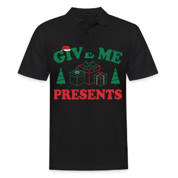 Christmas - Männer Poloshirt - Schwarz - Vorne - Kai (181cm)