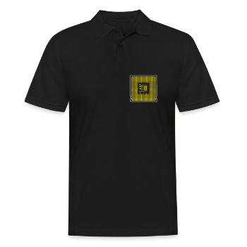 Admin CPU Herz Platine Realistisch Nerds - Männer Poloshirt - Schwarz - Vorne - Kai (181cm)