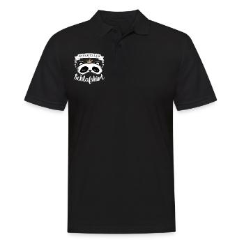 Offizielles Schlafshirt, Panda - Männer Poloshirt - Schwarz - Vorne - Kai (181cm)
