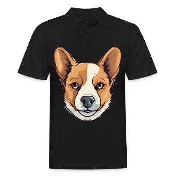 Conception de chien mignon pour les propriétaires de chiens - Polo Homme - noir - Devant - Kai (181cm)